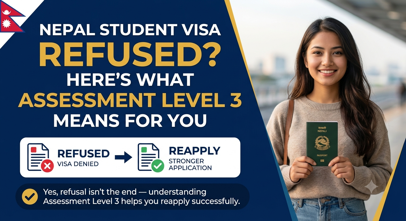 Nepal Student Visa Refused Assessment Level 3 Explained